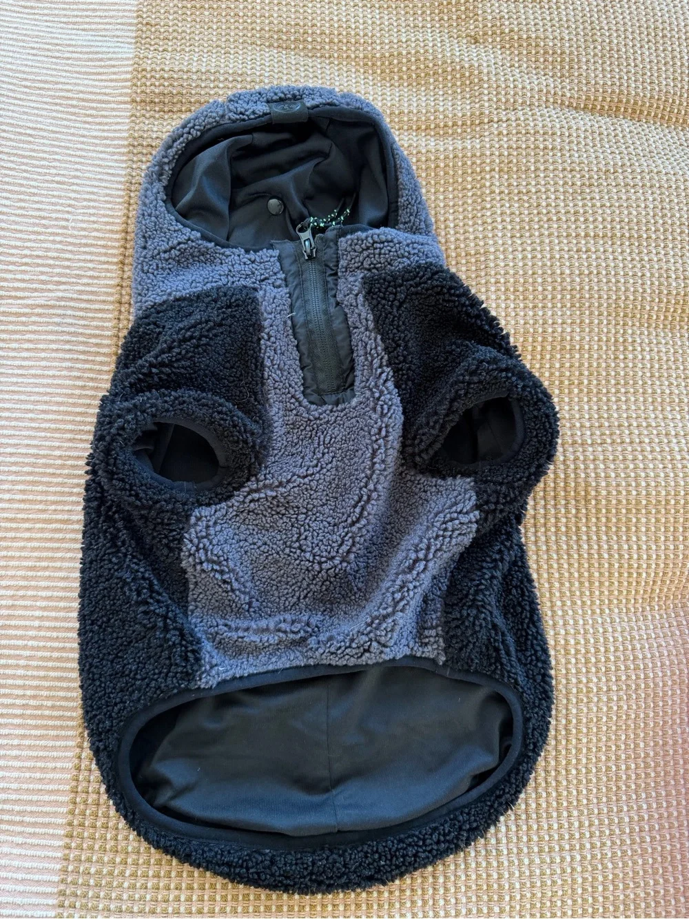 Canada Pooch Black & Gray Sherpa Hoodie for Dogs